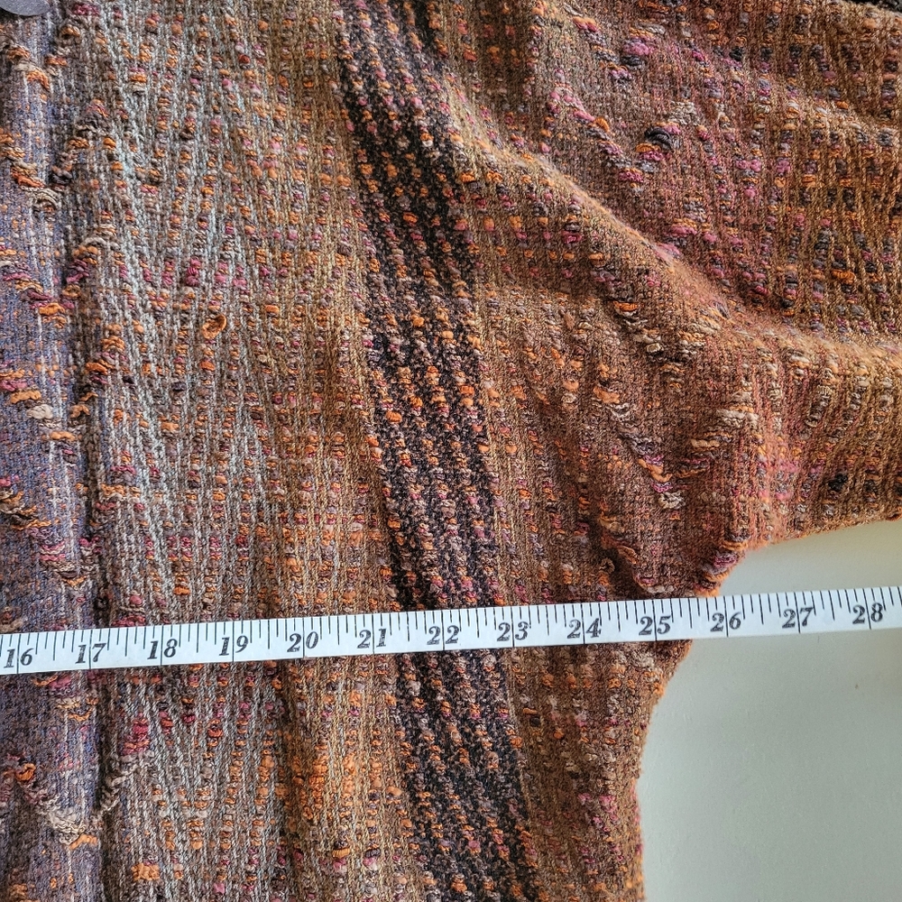 Arlene Wohl Womens Handwoven Open Front Jacket Cardigan Fiber Artist - Picture 11 of 12